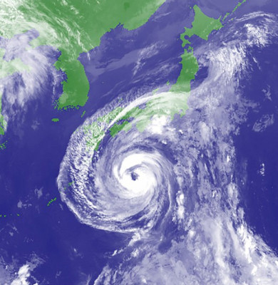 Taifun în Japonia
