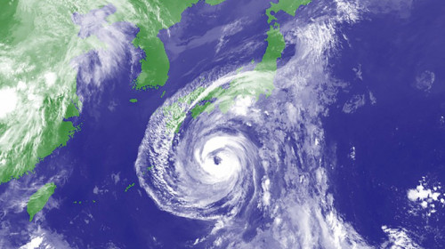 Taifun în Japonia