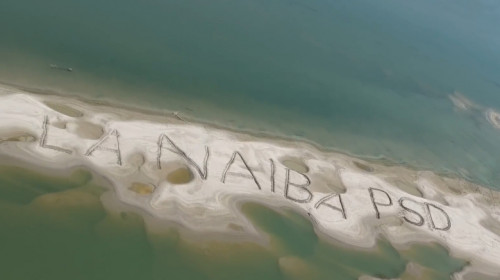 Mesaj anti-PSD pe Dunăre