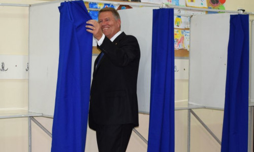 Klaus Iohannis la vot