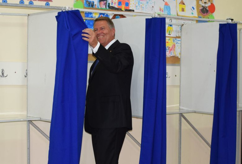 Klaus Iohannis la vot
