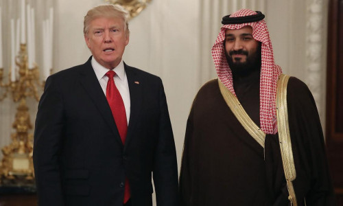 Donald Trump cu Mohammed bin Salman