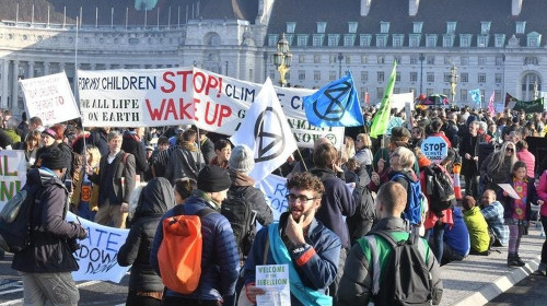 Protest climatic în Londra