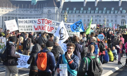 Protest climatic în Londra