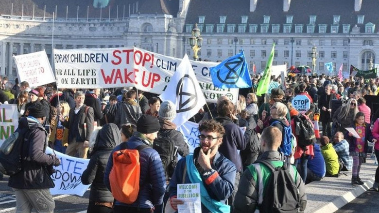 Protest climatic în Londra