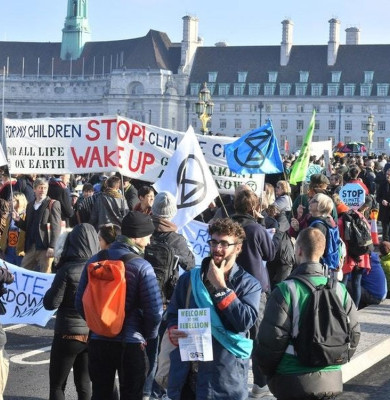 Protest climatic în Londra