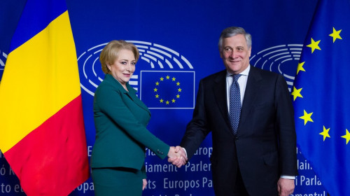 Viorica Dăncilă și Antonio Tajani