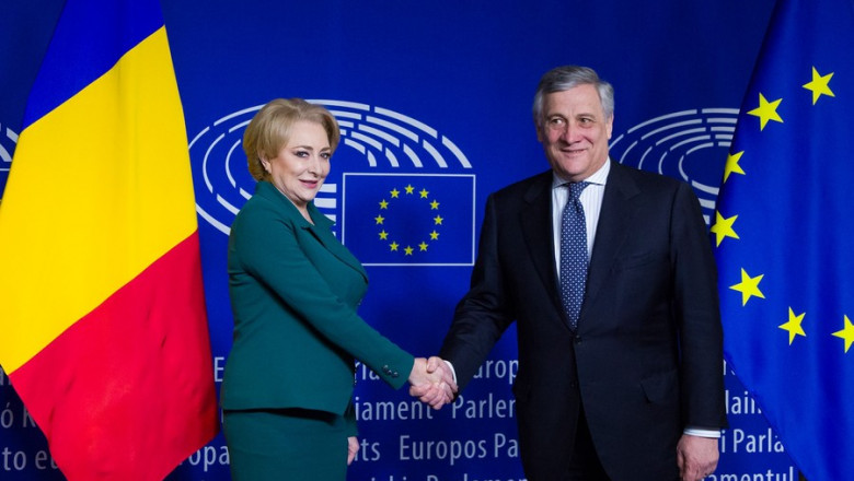 Viorica Dăncilă și Antonio Tajani