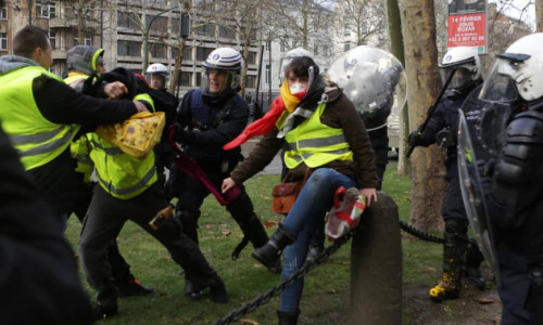 Protestul vestelor galbene din Belgia