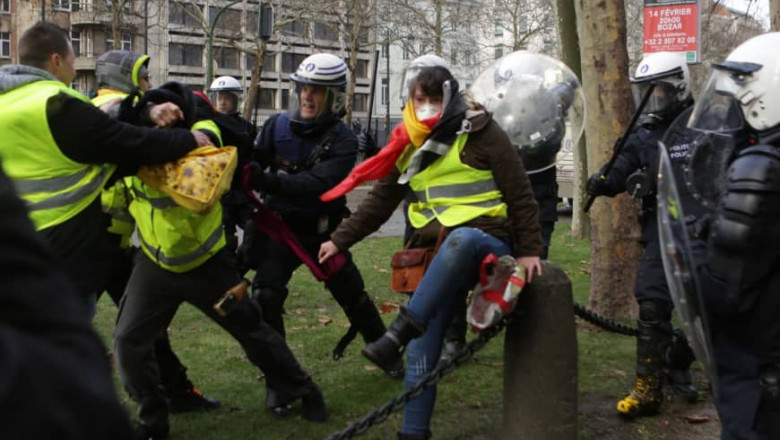Protestul vestelor galbene din Belgia