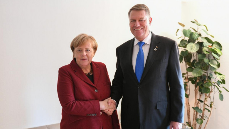 Klaus Iohannis și Angela Merkel