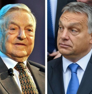 Viktor Orban cu George Soros