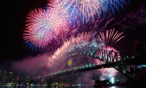 Anul Nou, artificii, Sydney