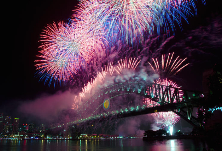 Anul Nou, artificii, Sydney
