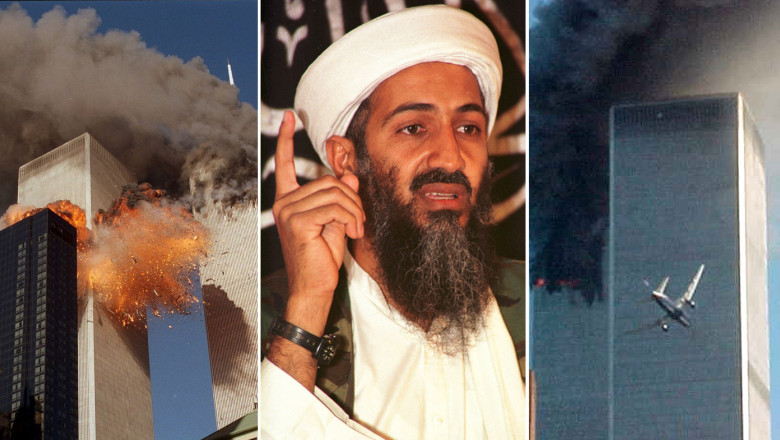 Osama bin Laden cu atacurile din 11 septembrie