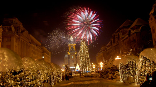 Revelion în aer liber, la Timișoara