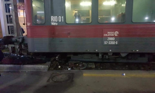 Tren deraiat în Gara de Nord