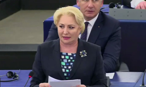 Viorica Dăncilă, în Parlamentul European la Strasbourg