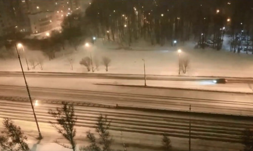 Furtună de zăpadă la Moscova