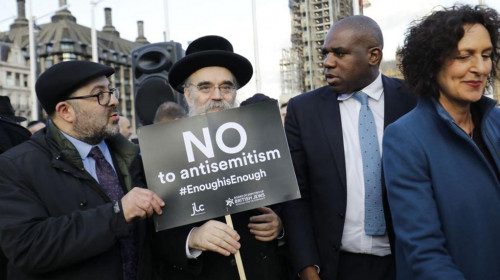 Protest împotriva antisemitismului