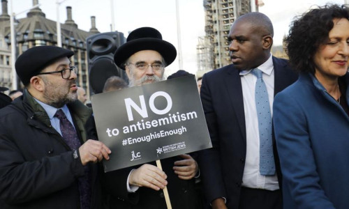 Protest împotriva antisemitismului