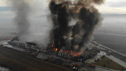 Incendiu la fabrica de condimente Alba Iulia