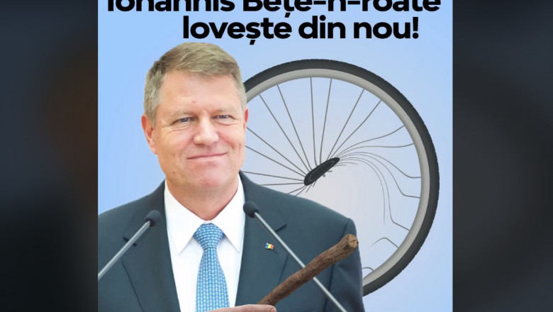 Iohannis ironizat de PSD