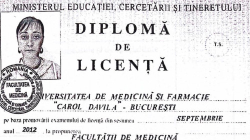 Diploma ginecoloagei false