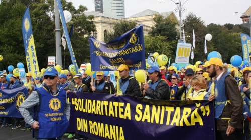 Protest, miting, medici, Federația „Solidaritatea Sanitară”