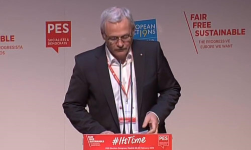 Liviu Dragnea, la congresul PES (socialiștii europeni