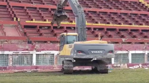 Stadionul Giulești demolat