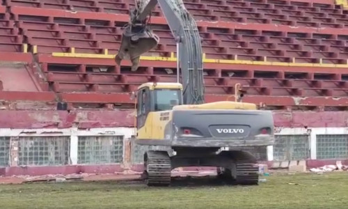 Stadionul Giulești demolat
