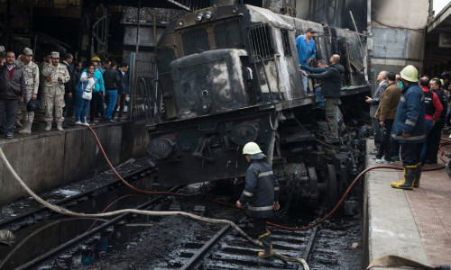 Accident feroviar gară Cairo