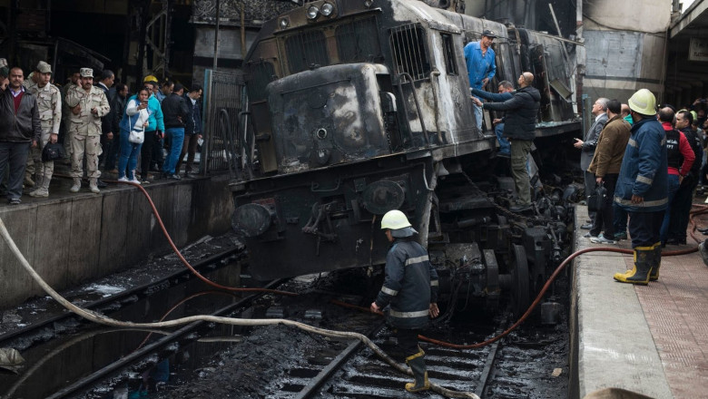Accident feroviar gară Cairo