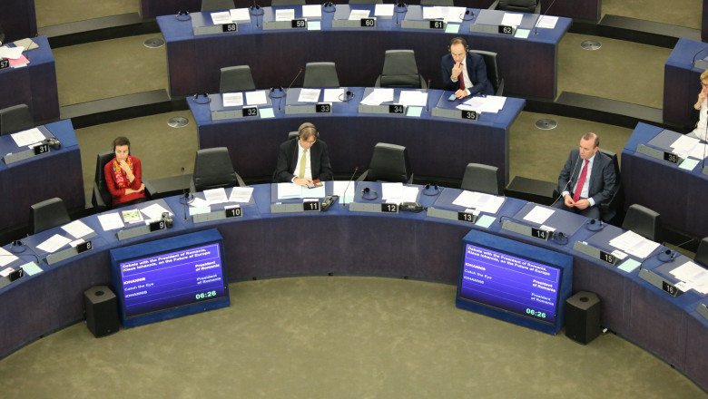 Parlamentul European Strasbourg lideri