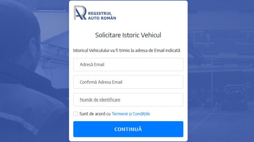 Registrul Auto Român - Istoric Vehicul