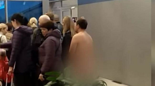 Pasager gol în aeroportul Domodedovo