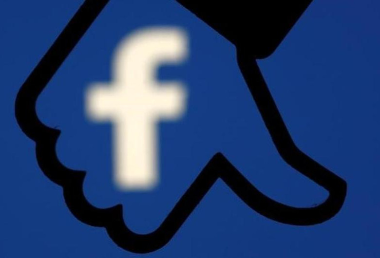 Facebook Thumbs Down, negativ, postare