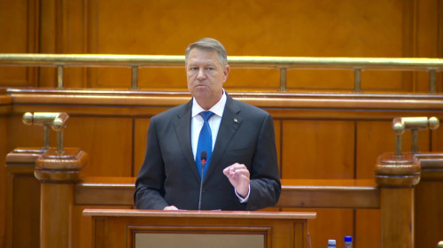Klaus Iohannis în Parlament