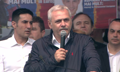 Liviu Dragnea la mitingul PSD din Craiova