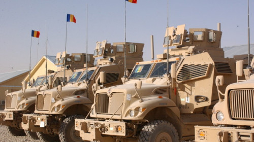 Blindate MRAP în Afganistan, militari români, Kandahar