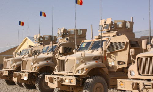 Blindate MRAP în Afganistan, militari români, Kandahar