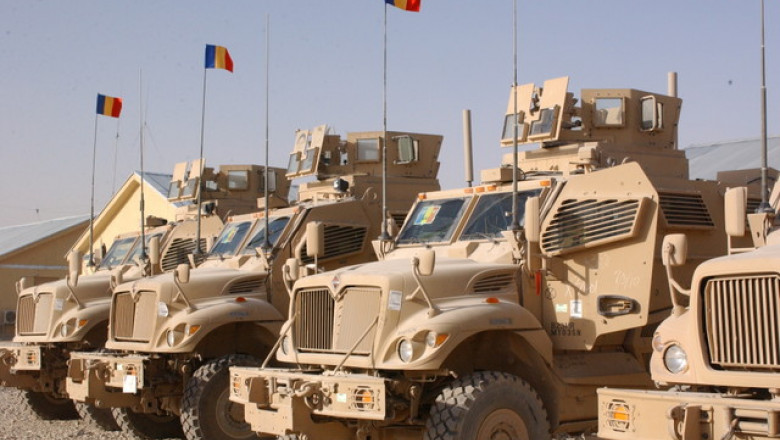 Blindate MRAP în Afganistan, militari români, Kandahar