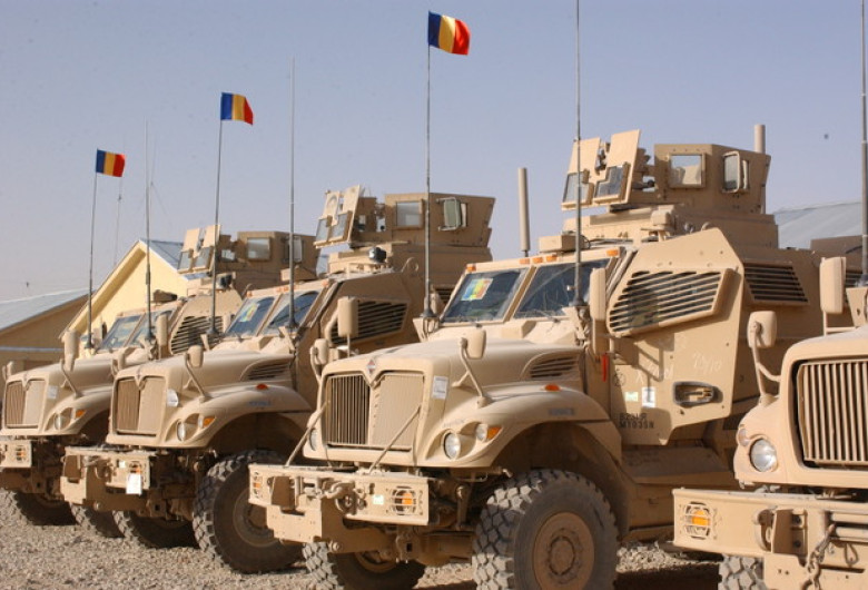 Blindate MRAP în Afganistan, militari români, Kandahar