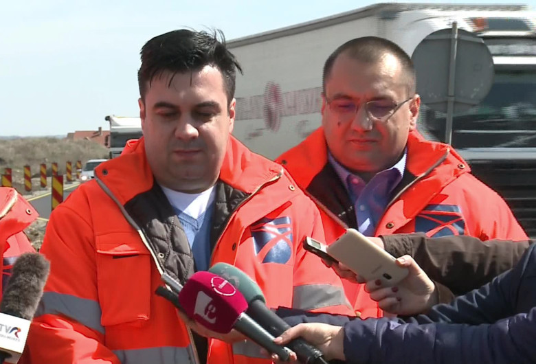 Răzvan Cuc, pe autostradă, în șantier