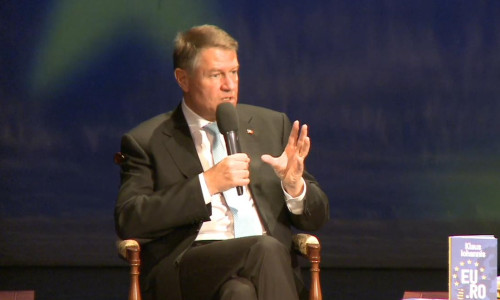 Klaus Iohannis la lansarea cărții