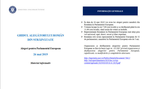 Ghidul alegătorului la europarlamentare 2019