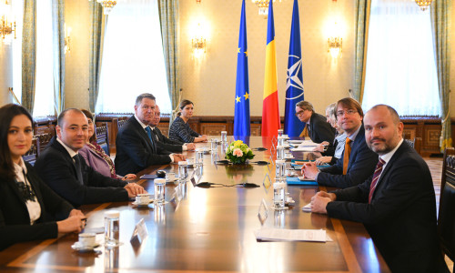 Klaus Iohannis cu Comisia de la Veneția, la Cotroceni