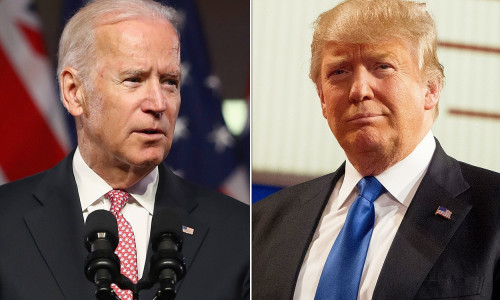 Joe Biden cu Donald Trump