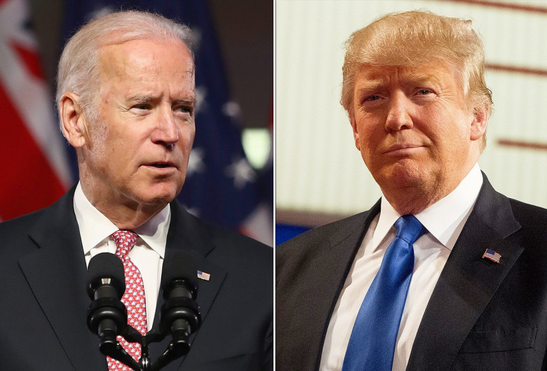 Joe Biden cu Donald Trump